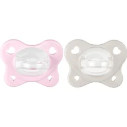 Chicco - Pack 2 chupetes Physio Dual Soft rosa y beige (2-6m)