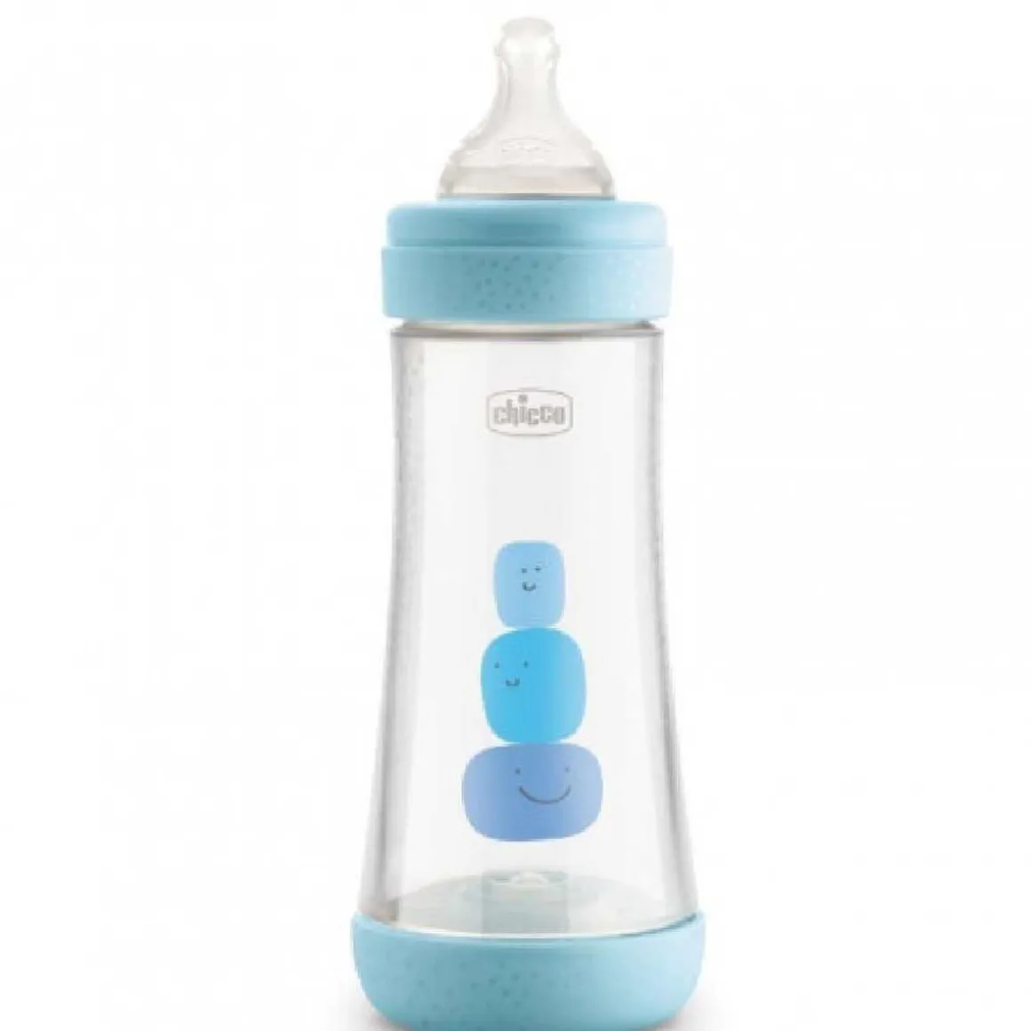 Chicco - Biberón de flujo rápido 300 ml azul