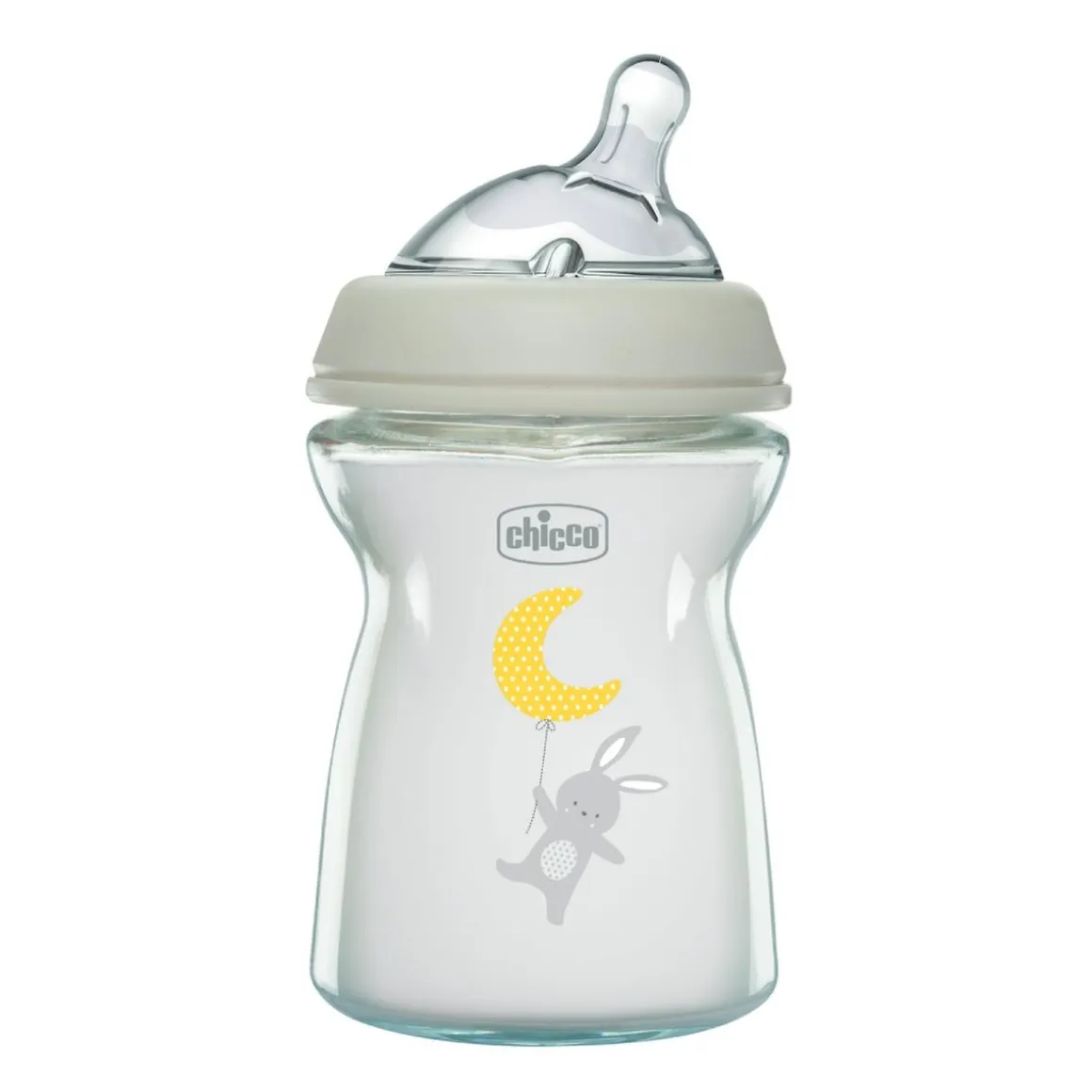 Chicco - Biberón de vidrio Naturalfeeling 250ml