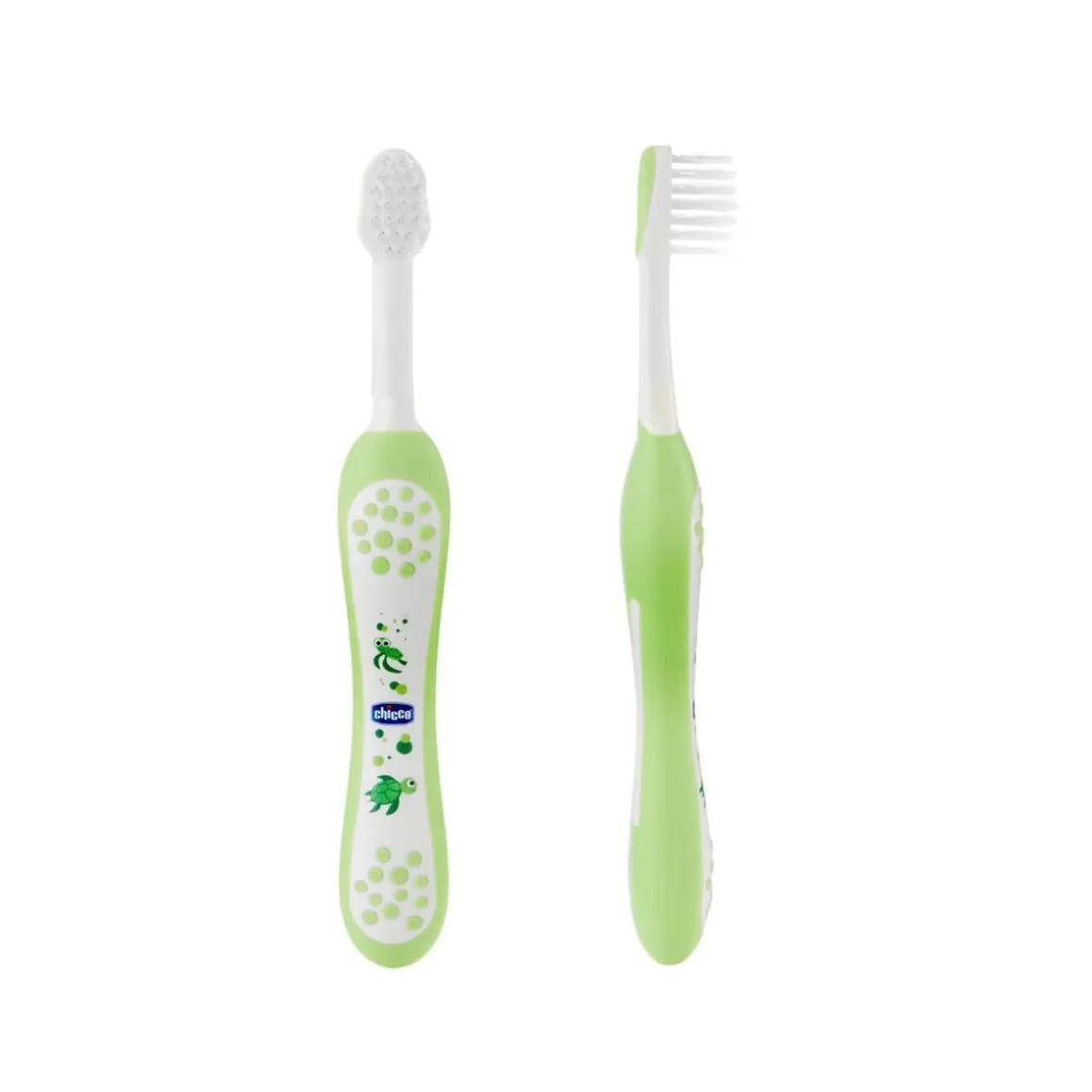 Chicco - Cepillo dental suave verde