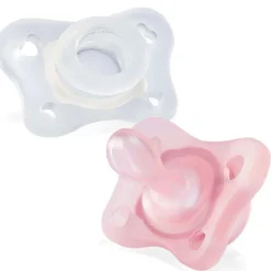Chicco - Chupete PhysioForma Mini Soft rosa transparente