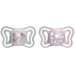 Chicco - Pack 2 chupetes Physio Light 2-6M - Rosa (Varios modelos)