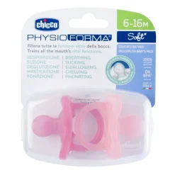 Chicco - Pack 2 chupetes PhysioForma Soft 6-16M - Rosa