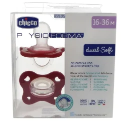 Chicco - Pack 2 Chupetes Physio Dual Soft 16-36M - Rosa