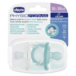Chicco - Pack 2 chupetes PhysioForma Luxe 16-36M - Azul