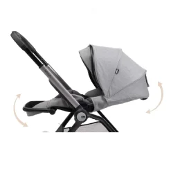 Chicco - Trio Mysa Gran Comfort y First Seat Recline Lunar Rock