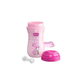 Chicco - Vaso termo luminoso rosa