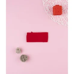 Cinta para el pelo bebé roja con lazo