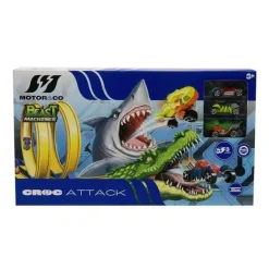 Circuito circular Croc Attack con 3 coches