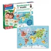 Clementoni - Juego educativo descubramos el mundo, geografía y mapas ㅤ