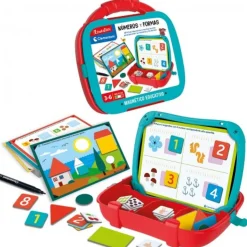 Clementoni - Maletín magnético de números y formas educativo ㅤ
