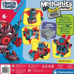 Clementoni - Mechanics Junior construcción de robots multicolor
