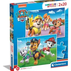 Clementoni - Patrulla Canina - Puzzles de 20 piezas temática Patrulla Canina