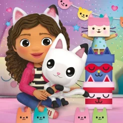 Clementoni - Puzle Gabbys Dollshouse 3x48 Piezas ㅤ