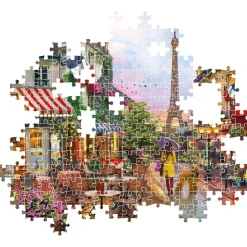 Clementoni - Puzzle 1000 piezas flores en Paris ㅤ