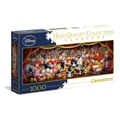 Clementoni - Puzzle 1000 piezas panorama Disney orquesta