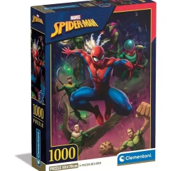 Clementoni - Puzzle de habilidad Spiderman Marvel, 1000 piezas ㅤ