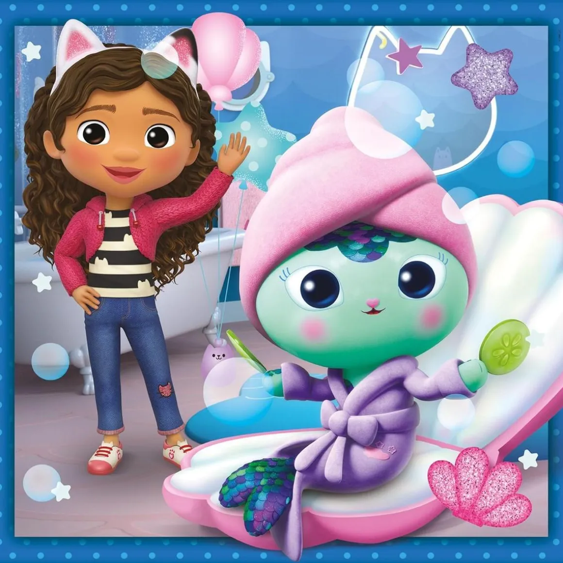 Clementoni - Puzzle Gabbys Dollshouse 3x48 ㅤ