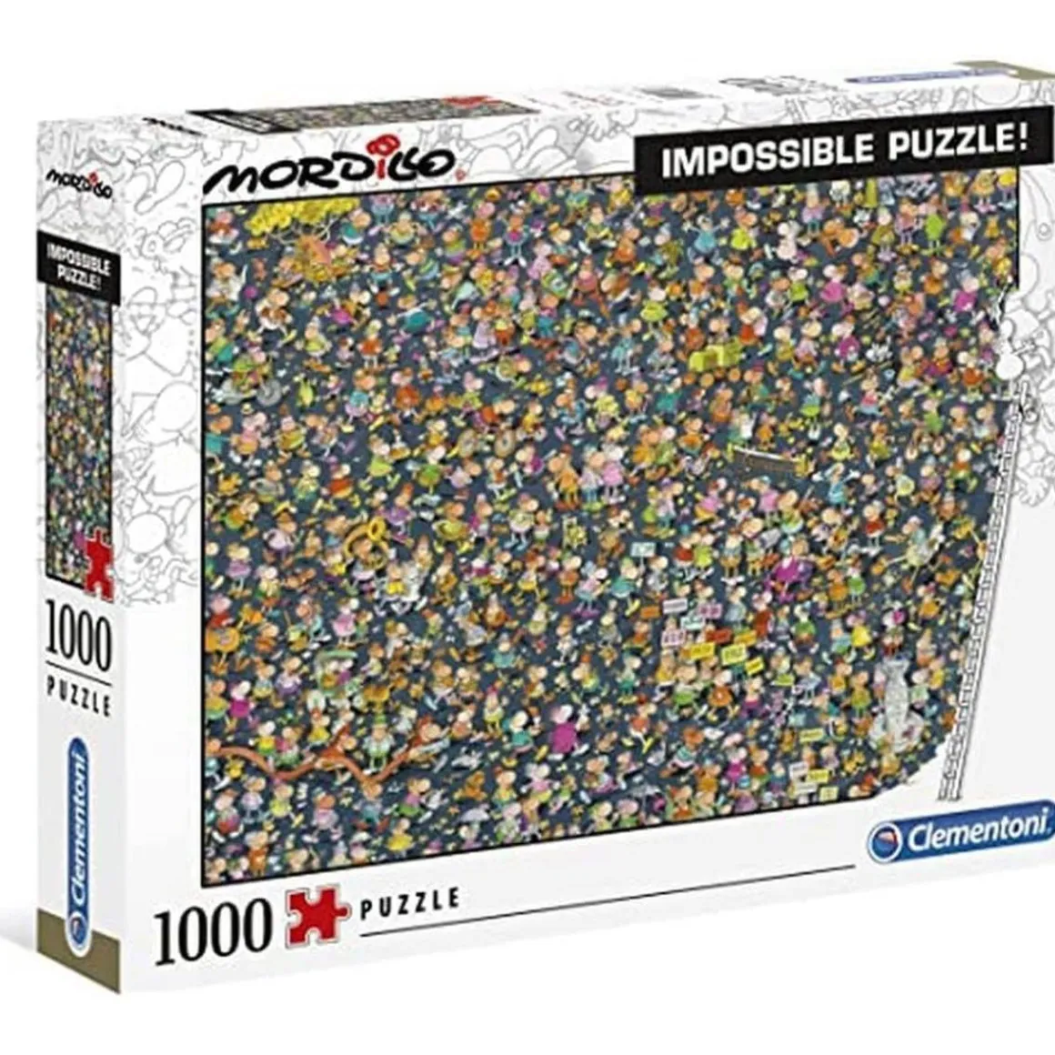 Clementoni - Puzzle ilustrado de 1000 piezas imposible