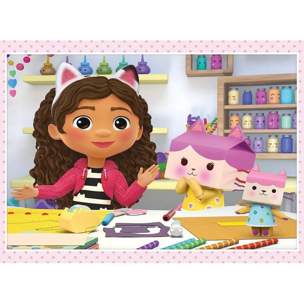 Clementoni - Puzzle infantil 4 en 1: Casa de Muñecas de Gabby, 12-24 piezas, tamaño único ㅤ