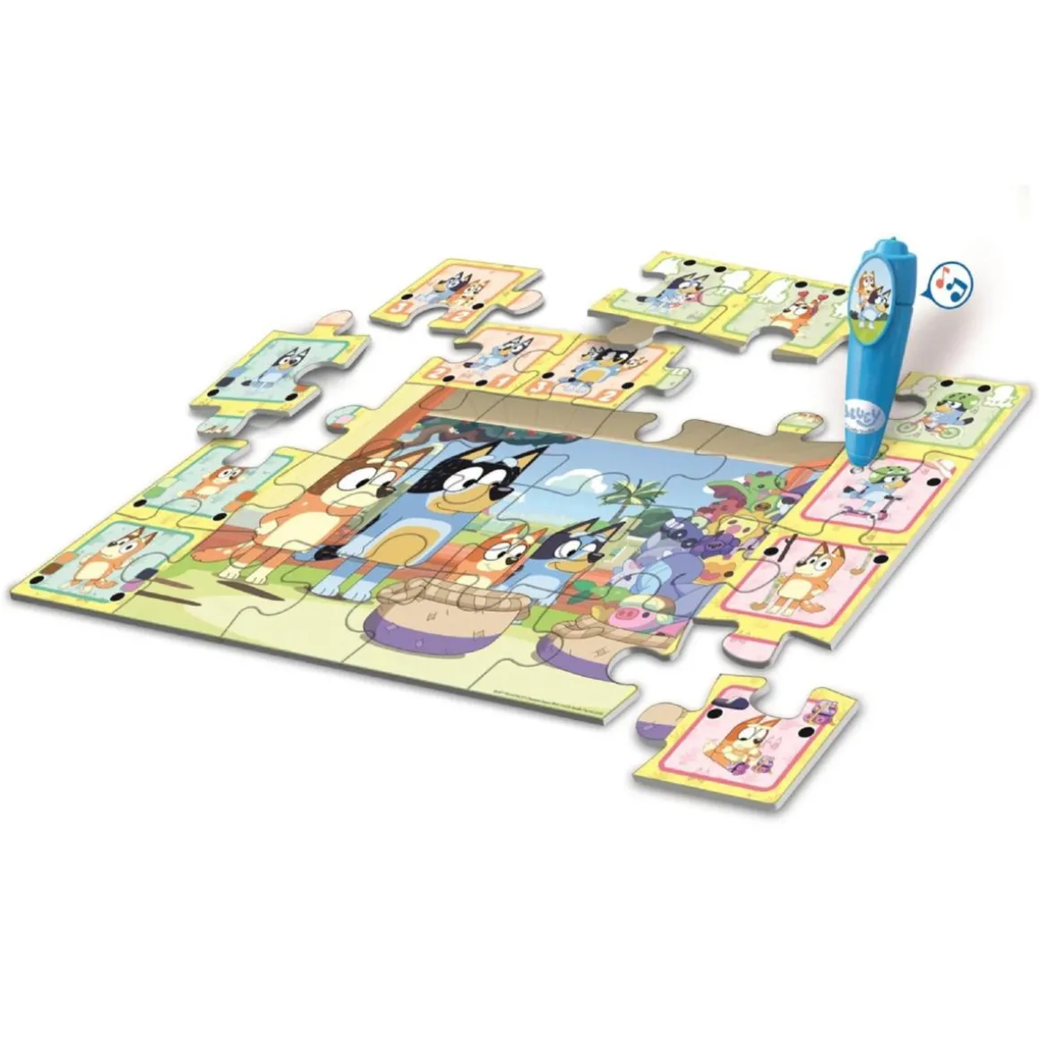 Clementoni - Puzzle Interactivo de Suelo 24 piezas - Bluey