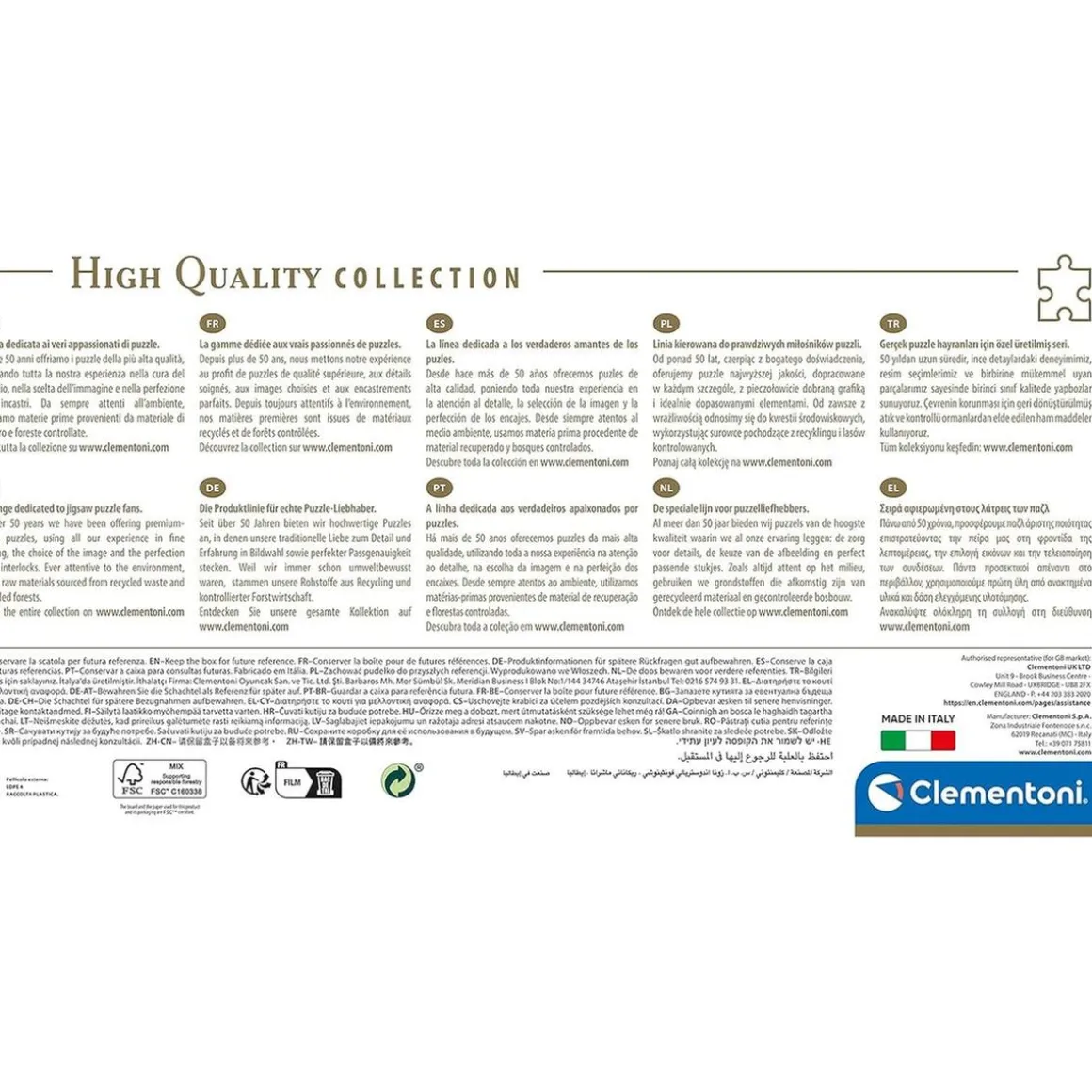 Clementoni - Puzzle panorámico de 1000 piezas, Noche colorida en las Islas Lofoten ㅤ