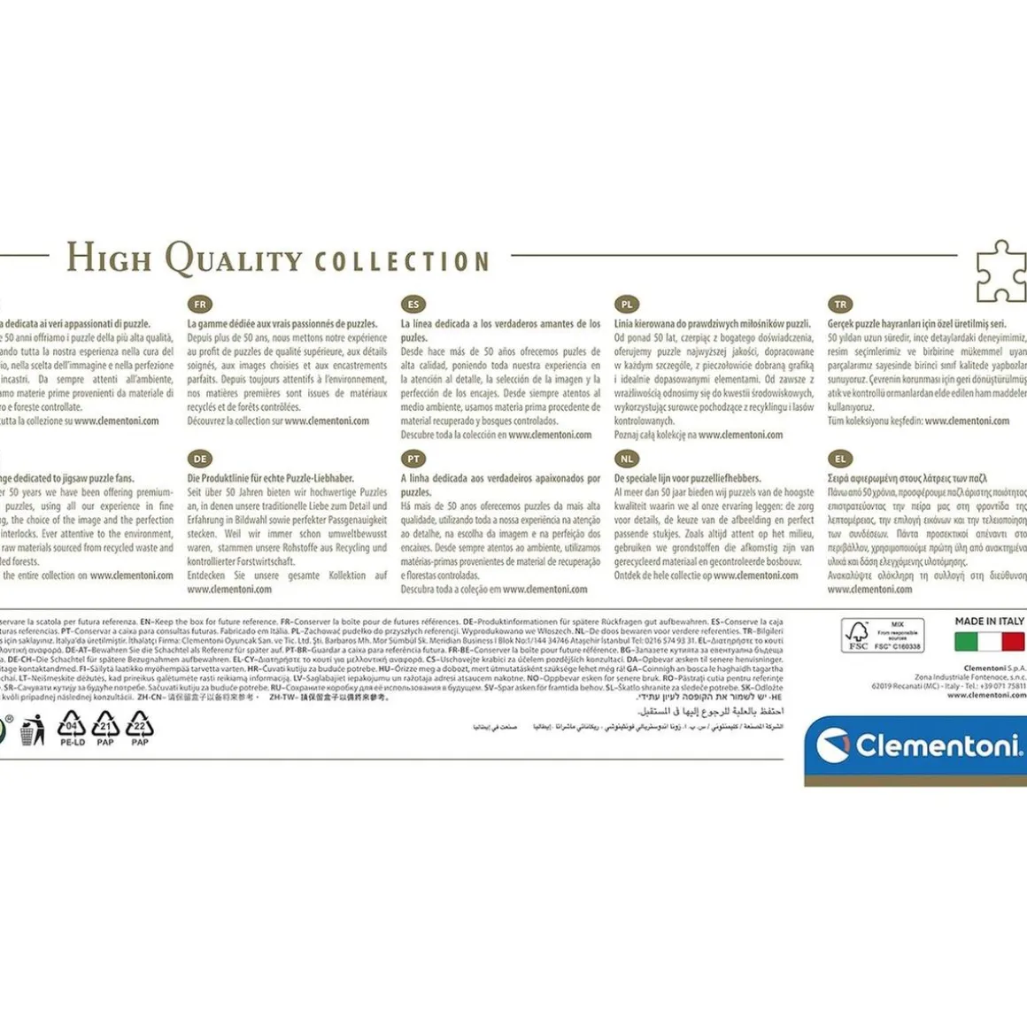 Clementoni - Puzzle panorámico de 1000 piezas, paisajes de ciudades, Skyline de París ㅤ