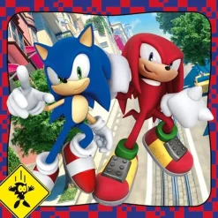 Clementoni - Puzzle Sonic Supercolor 3x48 Piezas ㅤ