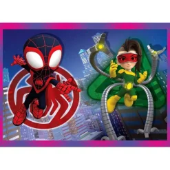 Clementoni - Puzzles progresivos 4 en 1 - Spidey y su Superequipo