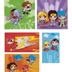Clementoni - Puzzles progresivos de superhéroes DC Comics, 10 en 1, multicolor, tamaño medium ㅤ