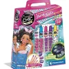 Clementoni - Set de uñas brillantes Crazy Chic en la oscuridad
