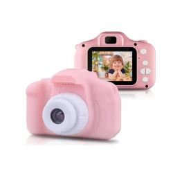 Cámara digital infantil rosa
