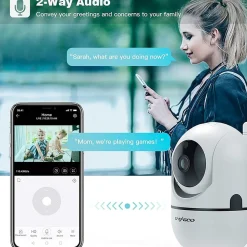 Cámara inteligente seguimiento y vigilancia 360 Wifi