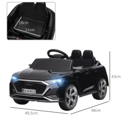 Coche Eléctrico Audi Q8 Etron Sportback 12V Negro