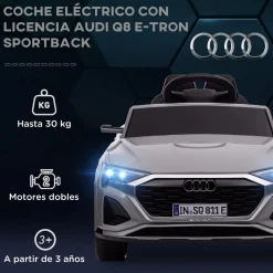 Coche Eléctrico Audi Q8 Etron Sportback 12V Gris