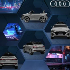 Coche Eléctrico Audi Q8 Etron Sportback 12V Gris