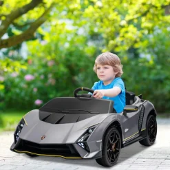 Coche eléctrico Lamborghini Autentica Gris