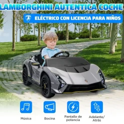 Coche eléctrico Lamborghini Autentica Gris