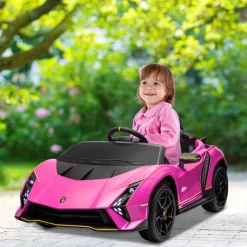 Coche eléctrico Lamborghini Autentica Rosa