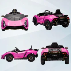 Coche eléctrico Lamborghini Autentica Rosa