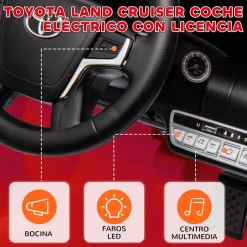 Coche eléctrico Toyota LAND CRUISER Rojo