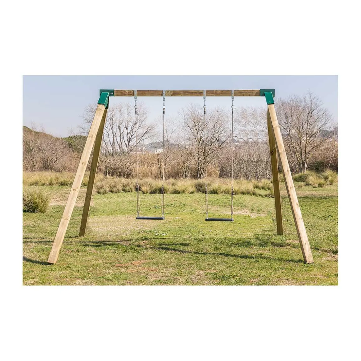 Columpio Madera Karai Deluxe adultos con cuerdas