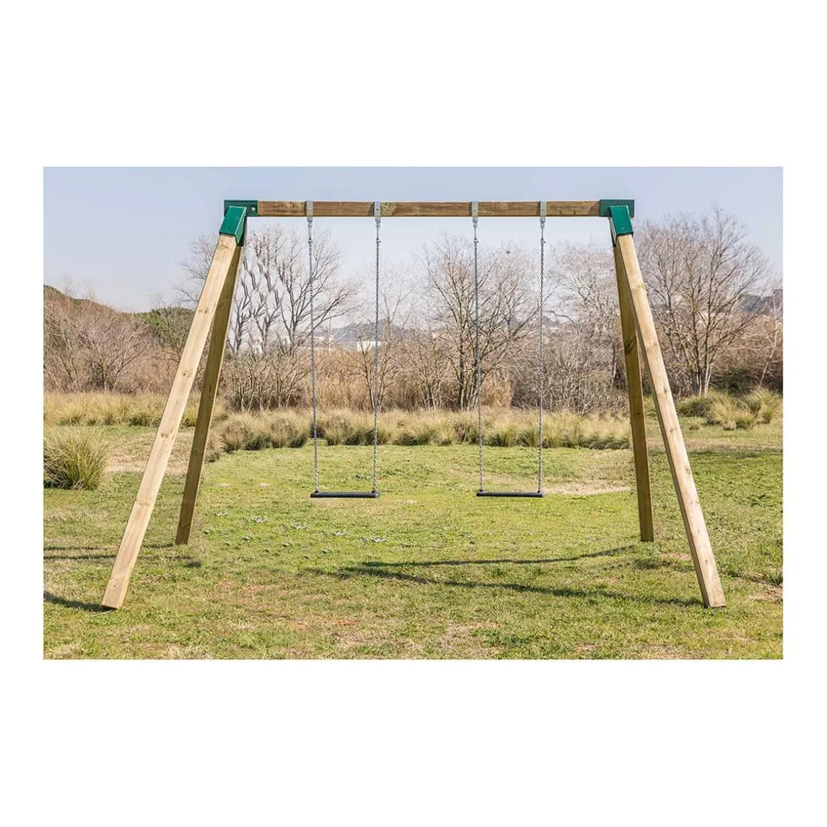 Columpio Madera Karai Deluxe adultos con cadenas