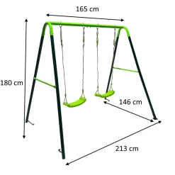 Columpio metálico doble Olea