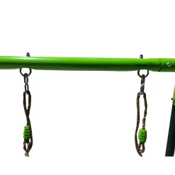 Columpio metálico doble Olea + asiento bebé