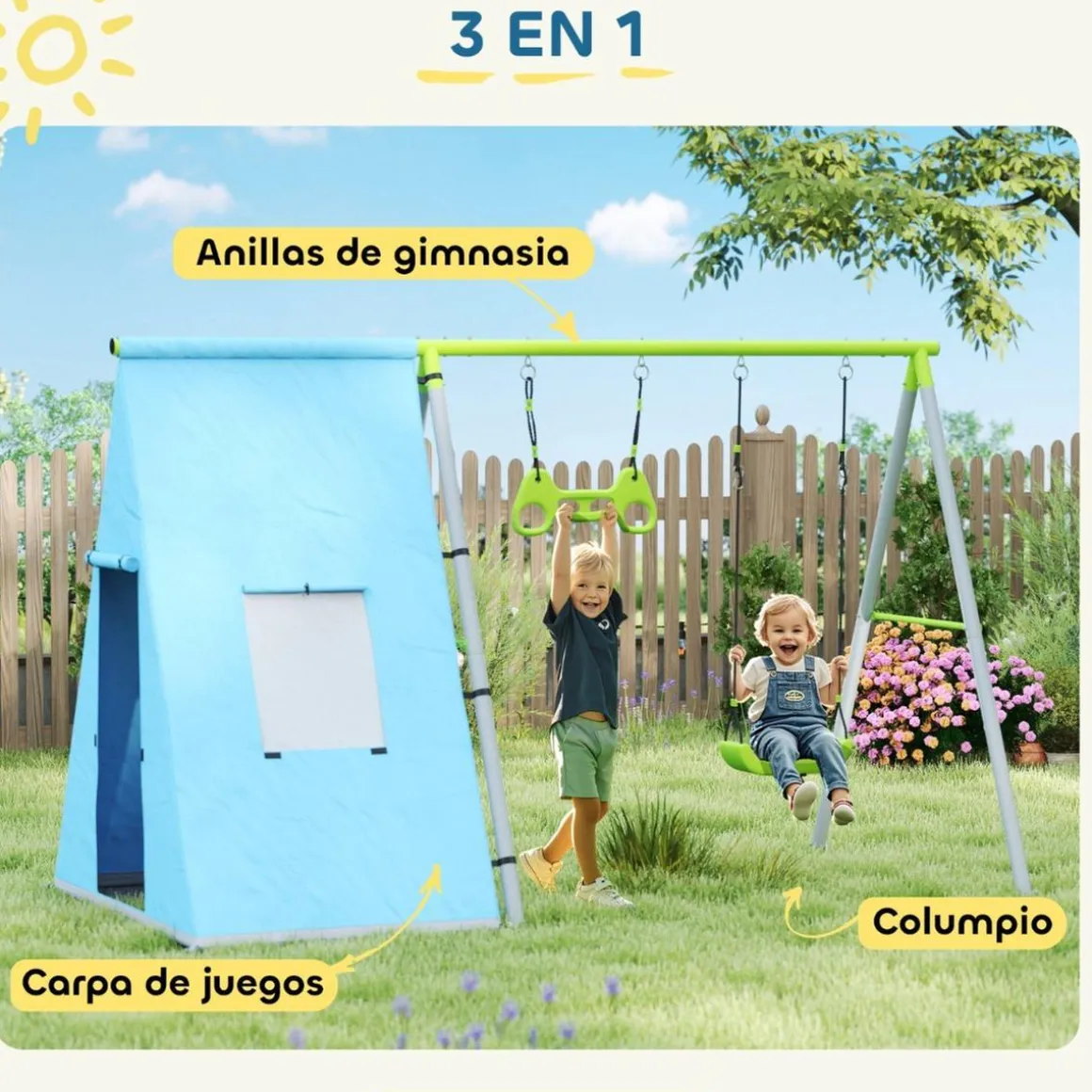 Conjunto 3 en 1 para jardín