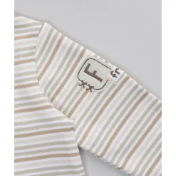 Conjunto bebé peto beige jirafa/león