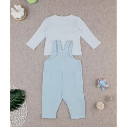 Conjunto camiseta/peto niño azul