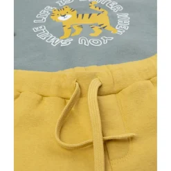 Conjunto jogging bebé verde y amarillo