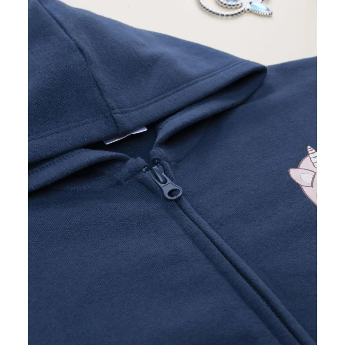 Conjunto jogging de niña azul y rosa